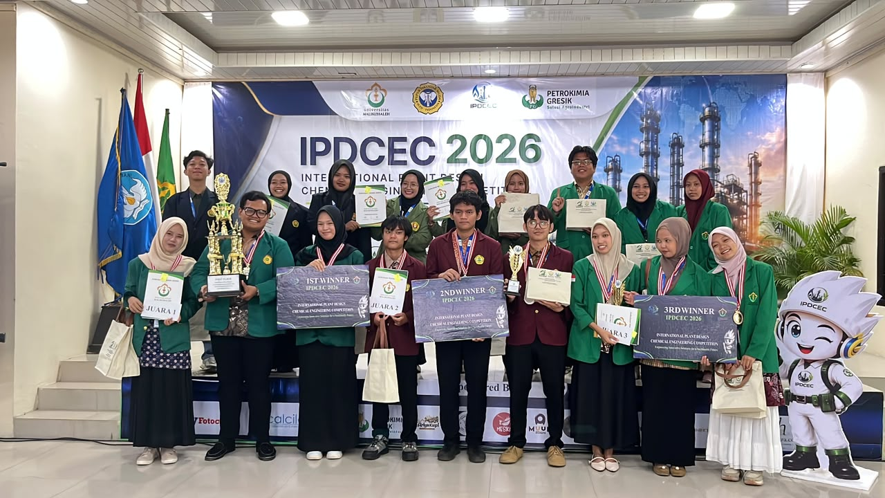 Prodi Teknik Kimia Unimal Sukses Gelar Kompetisi Rancang Pabrik Kimia Internasional IPDCEC 2026